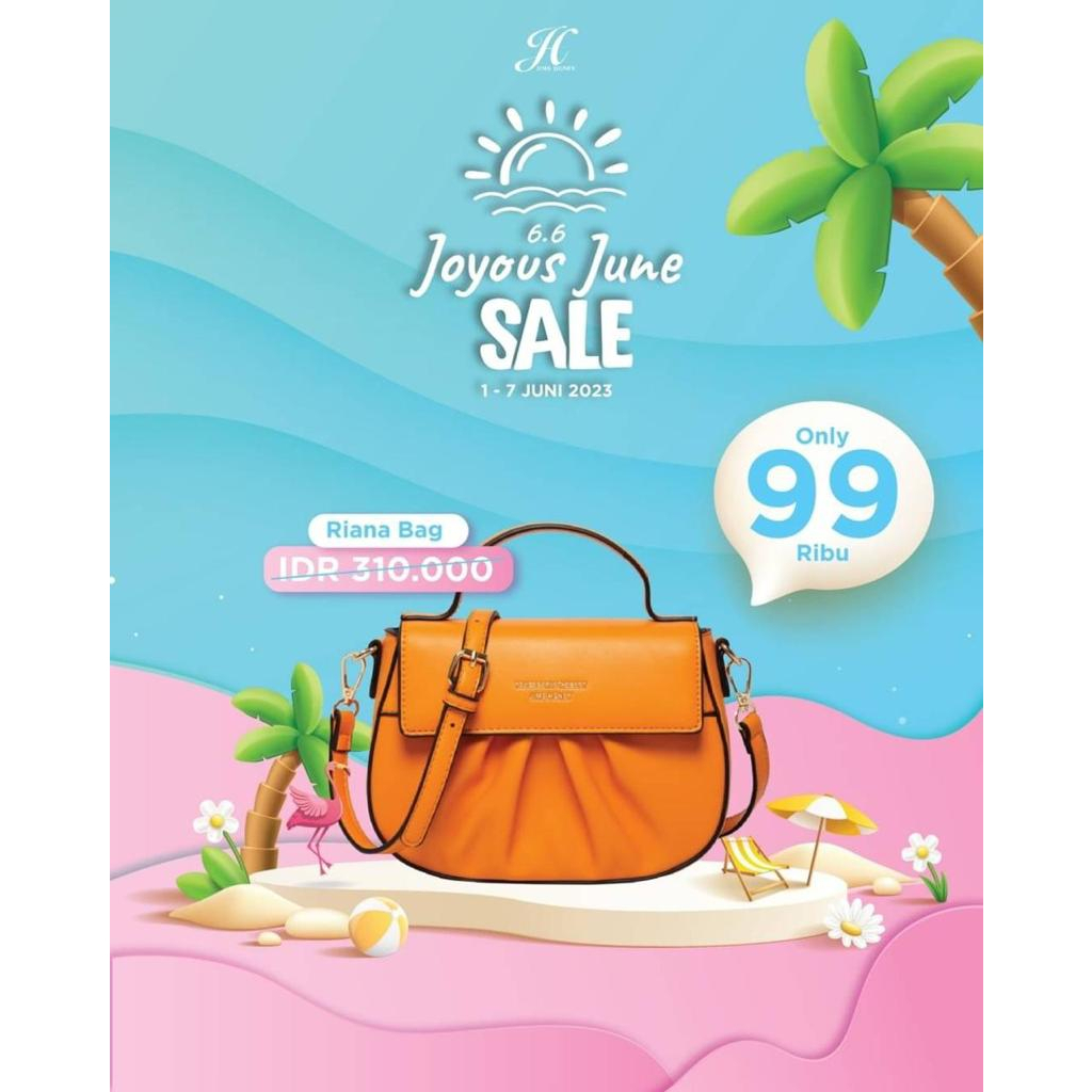 TAS WANITA RIANA BAG JIMS HONEY