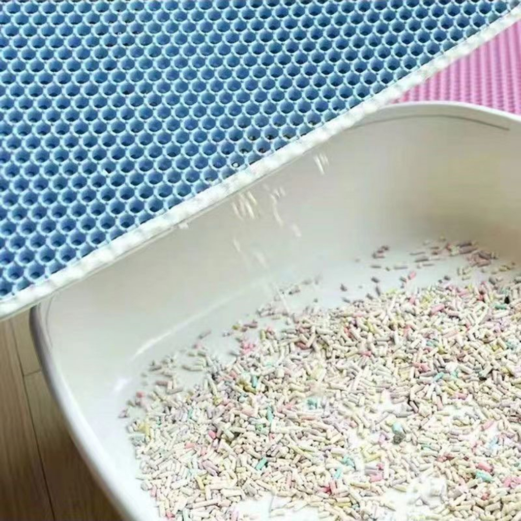 Focat Keset Pasir Kucing S40x50 M45x60 L55x75  Pet Litter Mat Foldable Double Layer EVC