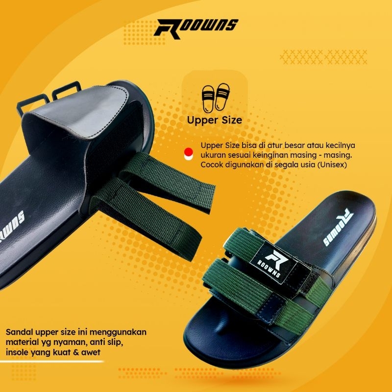 Sandal Slop Pria Sendal Slide Selop Pria Wanita Roowns Vinko