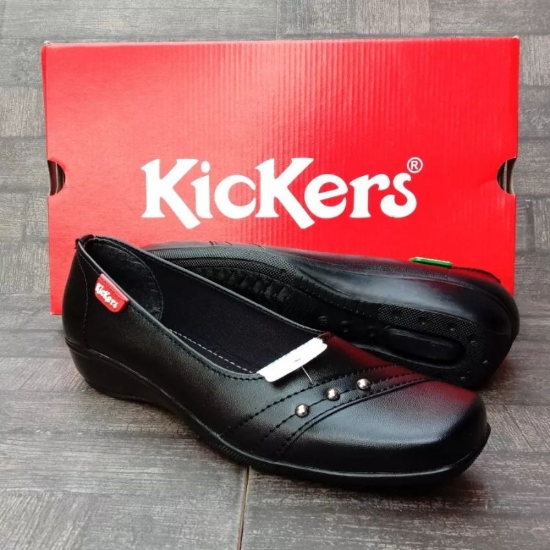 PROMO 5.5 DISKON Sepatu Pantofel Wanita Terlaris Hak 3 Cm Hitam Sekolah Paskibra Kantor COD