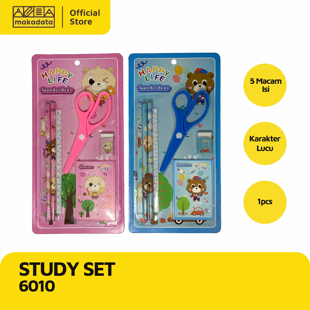 

STATIONERY SET / STUDY SET / PAKET ALAT TULIS KARAKTER 6010 MURAH