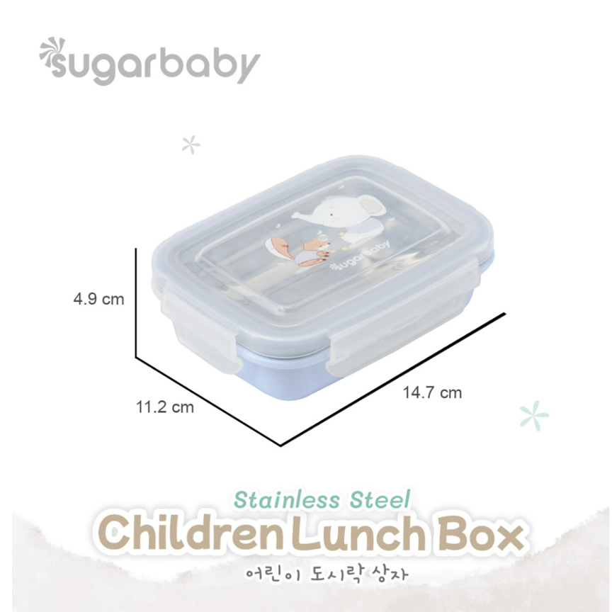 Sugar Baby Stainless Steel Children SUS 304 Lunch Box / Cup / Spoon &amp; Fork / Bowl Perlengkapan MPASI K Series CBKS