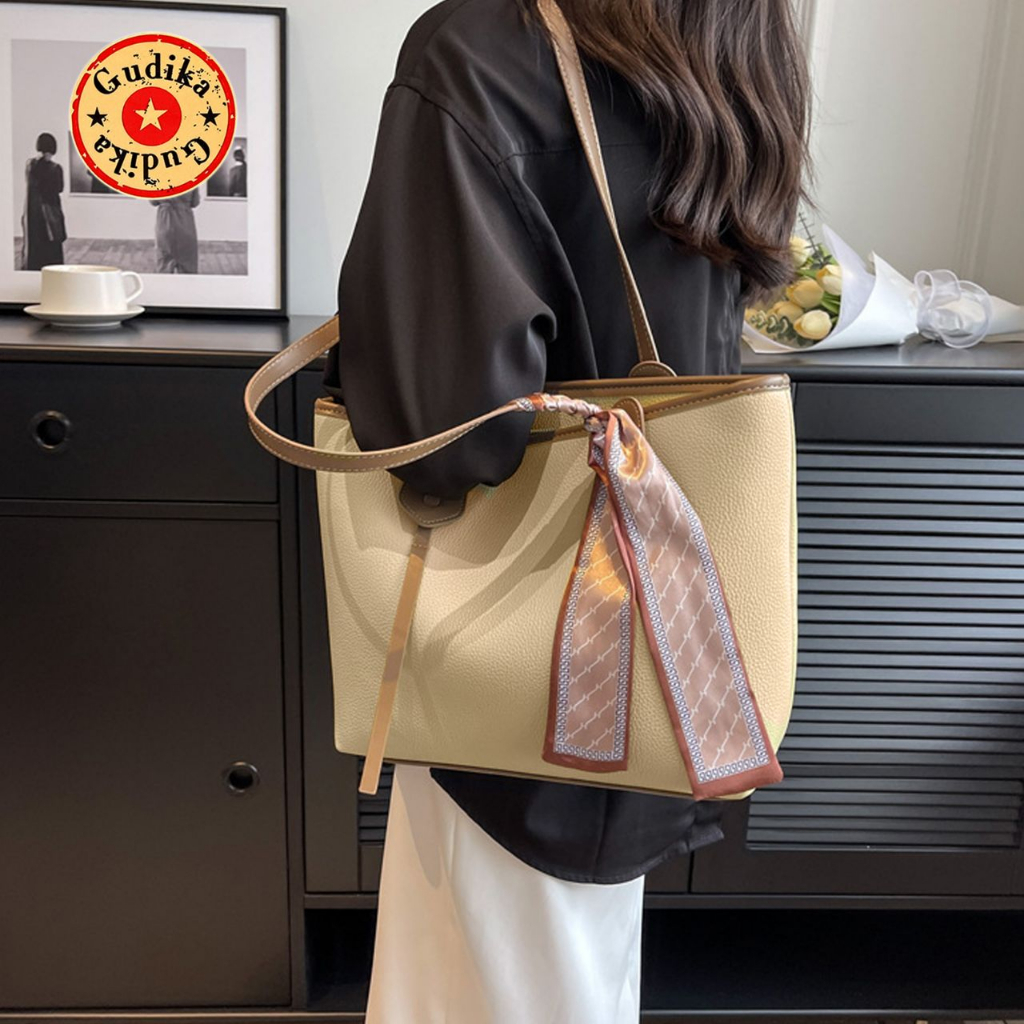 GUDIKA enji 5325 - Tote Bag Wanita Kekinian Korea Style Import - Tas Wanita Tas Selempang Remaja - Handbag - Sling bag