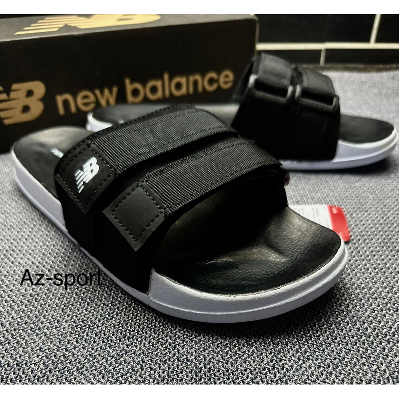 SENDAL SLIP_ON PRIA/WEANITA  SENDAL CASUAL TALI WEBING/PREPET FREE BOX+KAPERBACK COMFORT BLACK