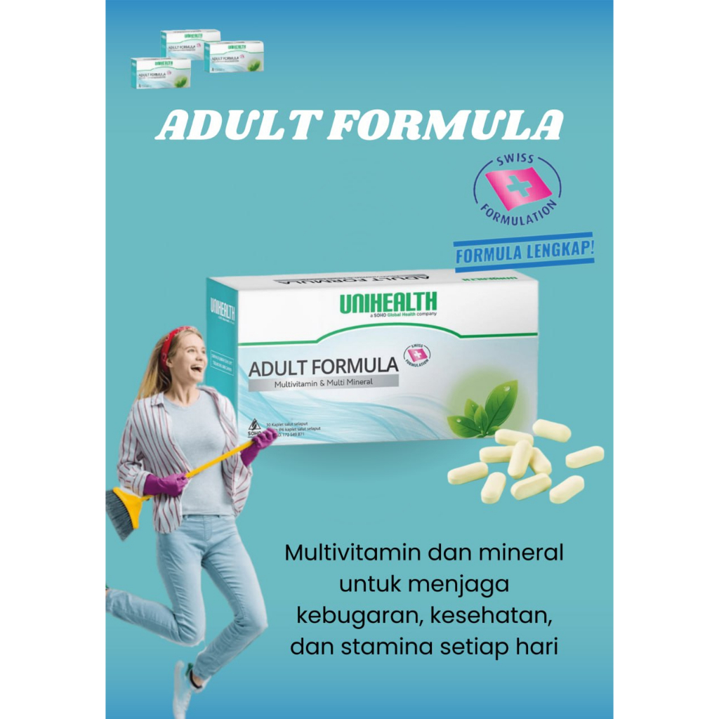 ADULT FORMULA Unihealth Suplemen Kesehatan Dewasa Premium Swiss