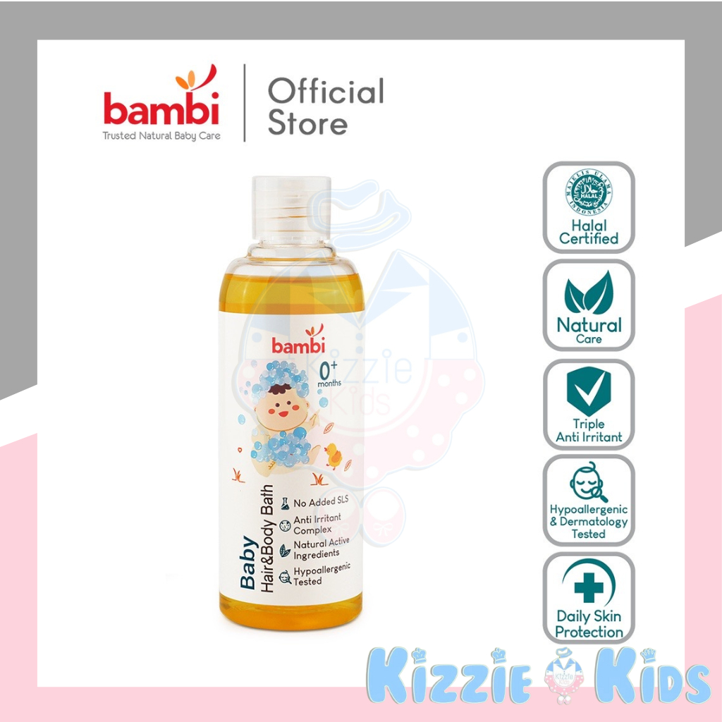 Bambi Baby Hair And Body Bath 200ml /Sabun &amp; Shampoo Anak Bayi