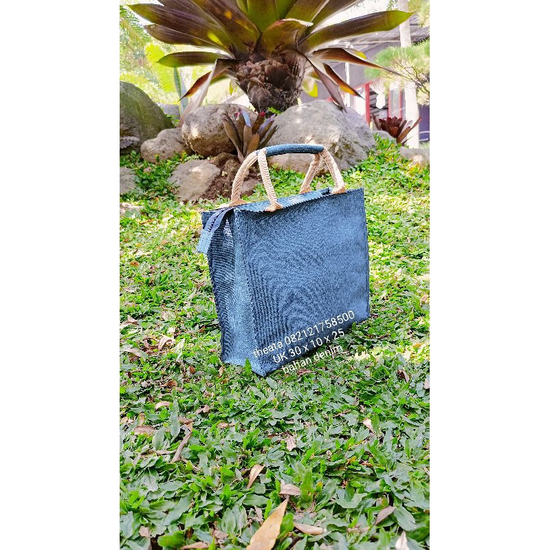 TAS DENIM HANDBAG anti air /TOTEBAG