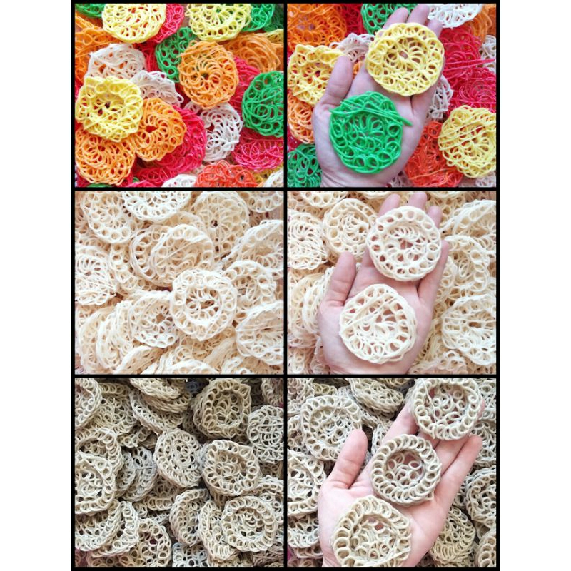 ✔MURAH Kerupuk Rante Bawang 250gr / Kerupuk Uyel / Krupuk Uyel / Kerupuk Jebles