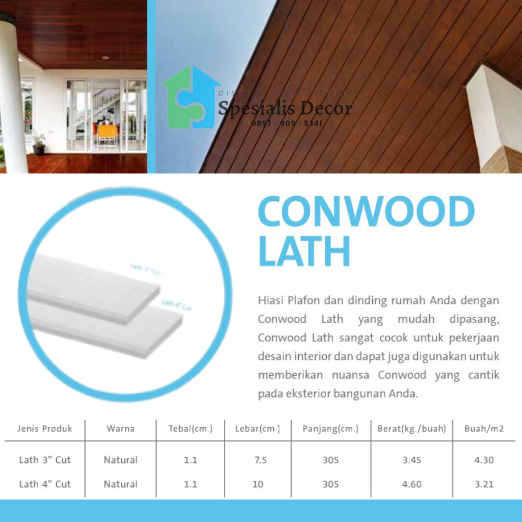 Plafon Conwood Lath