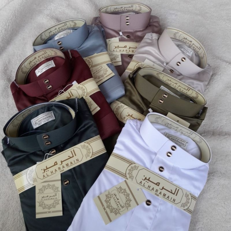 AL HARAMAIN JUBAH ALHARAMAIN POLISTER KANCING BULAT PREMIUM