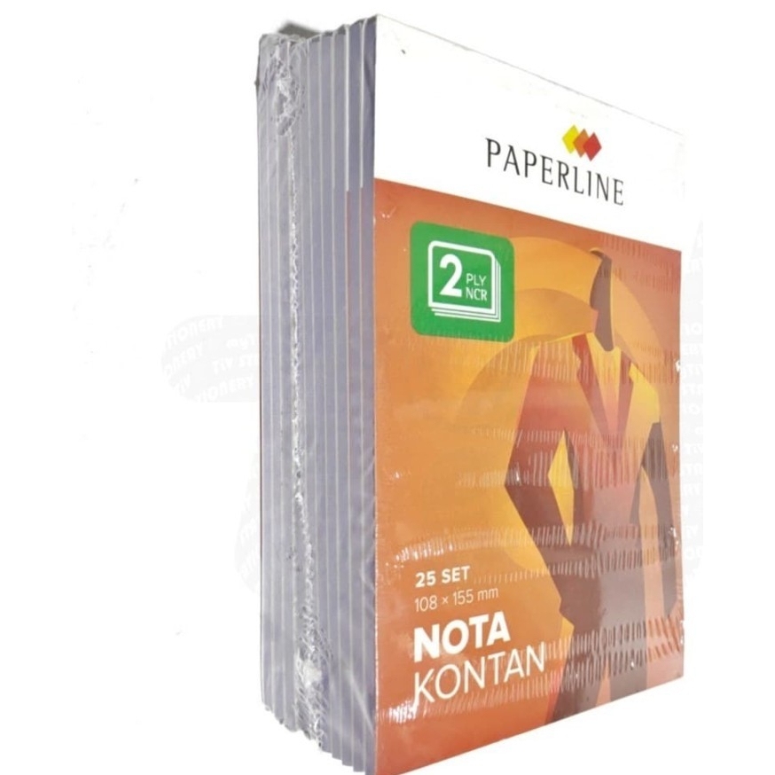 

Paperline Nota Kontan 2 Ply Kecil NCR 25 lembar Kecil 1 pack 10 buku