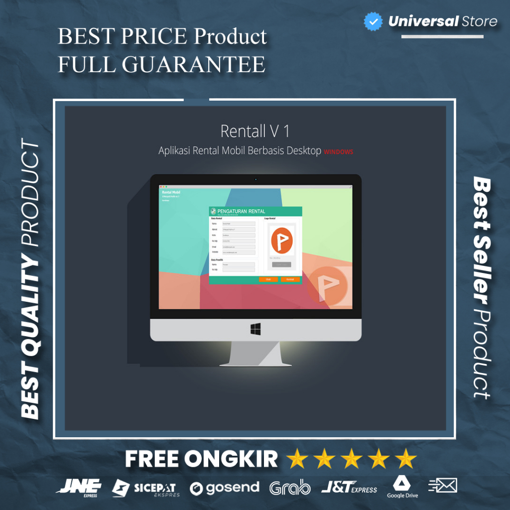 Program Rental Mobil dan Penyewaan Mobil Car Rental Full Version Premium Aplikasi Software