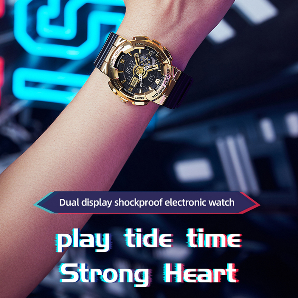 SKMEI jam tangan pria casual waterproof  jam tangan sport digital laki laki analog watch anti air 5ATM