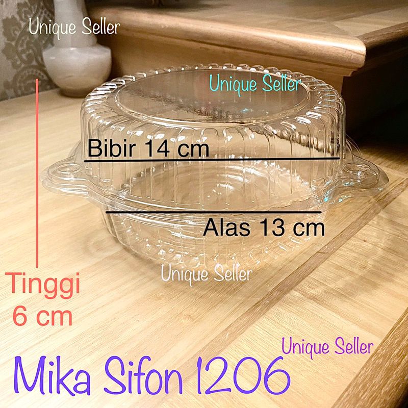 [isi 10] Mika Kue Bolu Bulat Sifon 12 cm Tinggi 6 cm / Mika SF 1206 Tinggi 6 Cm / Mika Chiffon bundar 12 cm / Mika Siffon Bulat 1206 / Mika Bolu Bulat 12cm