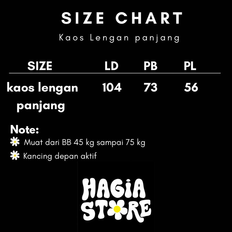 REI KAOS LENGAN PANJANG BY HAGIA STORE | bahan cotton combed nyaman di pakai