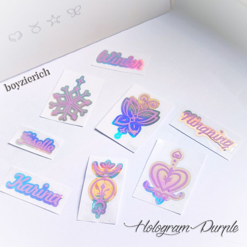 STIKER AESPA DECO LIGHTSTICK STICKER DECO LIGHTSTICK AESPA (FANMADE)