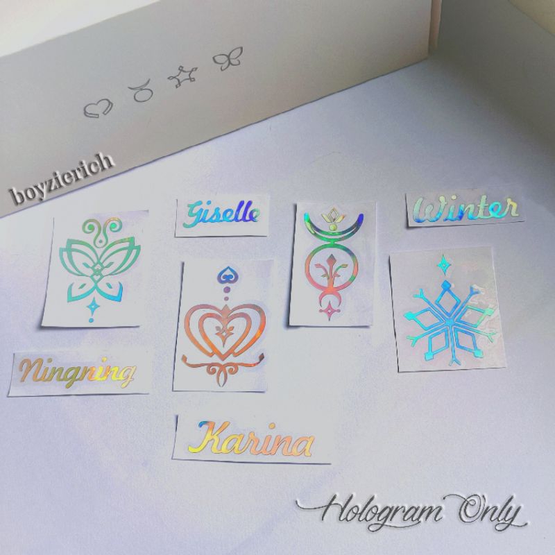 STIKER AESPA DECO LIGHTSTICK STICKER DECO LIGHTSTICK AESPA (FANMADE)