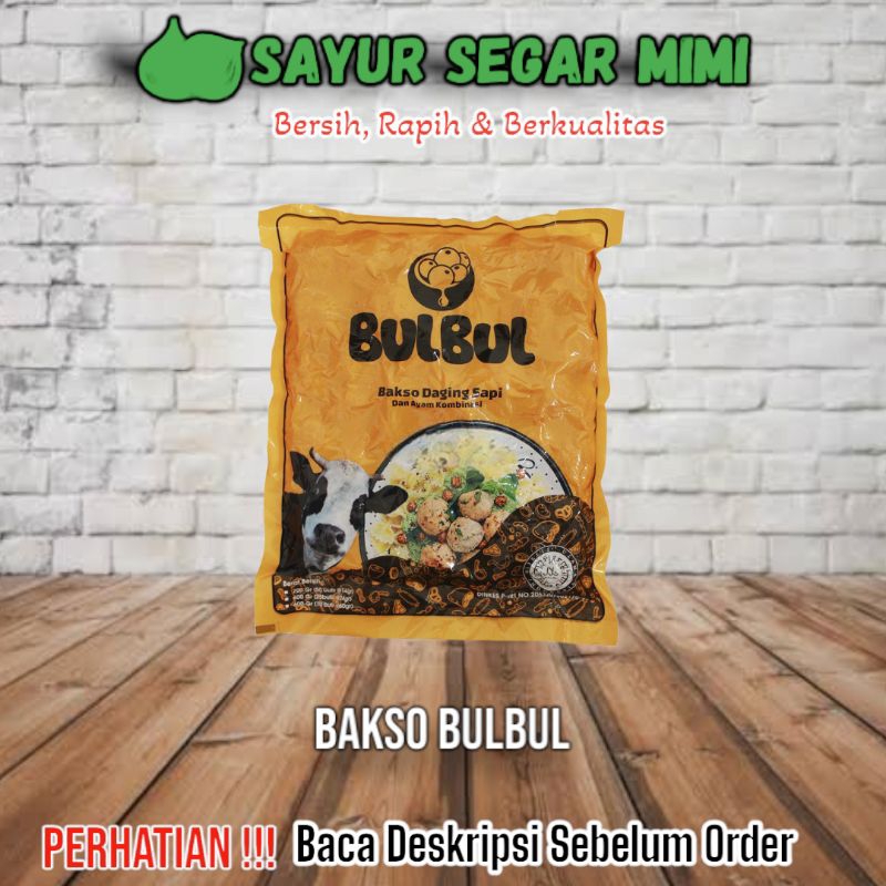 Bakso Bulbul Bakso Sapi dan Ayam / Urat isi 50 butir 600g - Sᴀʏᴜʀ Sᴇɢᴀʀ ♏ɪᴍɪ