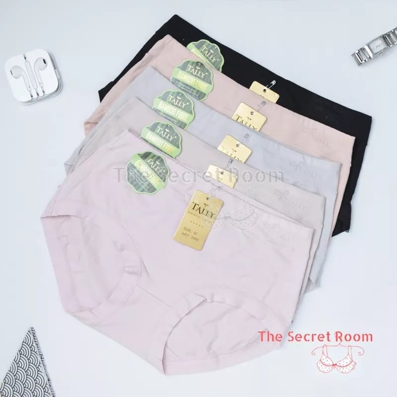 TALLY CD CELANA DALAM 3088 | KATUN BAMBOO | HIGH WAIST / MAXI | JUMBO