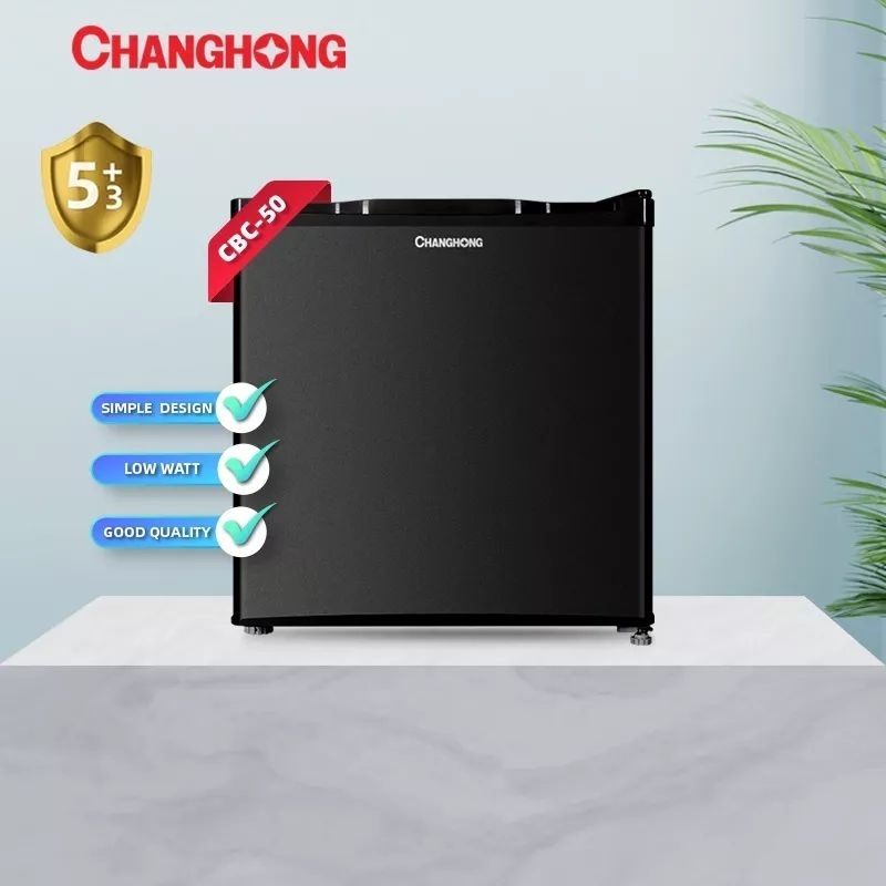 Lemari Es Changhong 1 pintu mini Portabel CBC-50 Kulkas meja hitam polos ( Khusus Sidoarjo Surabaya 