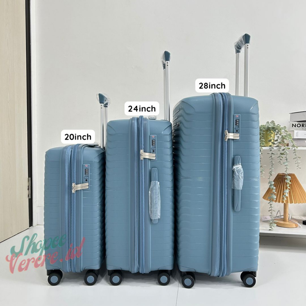 Koper Jumbo PRESIDENT Original 1920 Series Koper Cabin 20 24 dan Bagasi 28 Inch TSA Lock Double Zipper Anti Theft Expandable Suitcase Anti Pecah