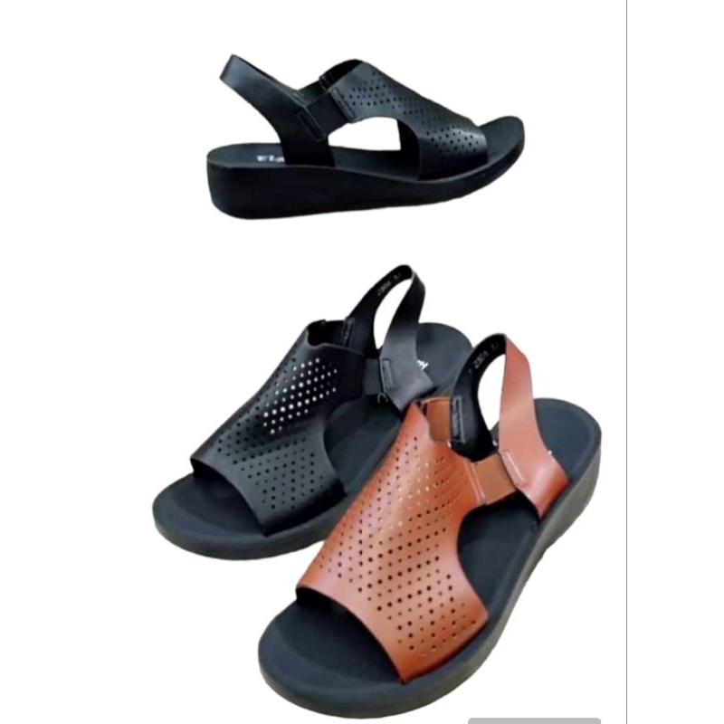 Sepatu Sandal Wanita XiuXian Wedges Tali Belakang -  Import Premium Empuk dan Nyaman
