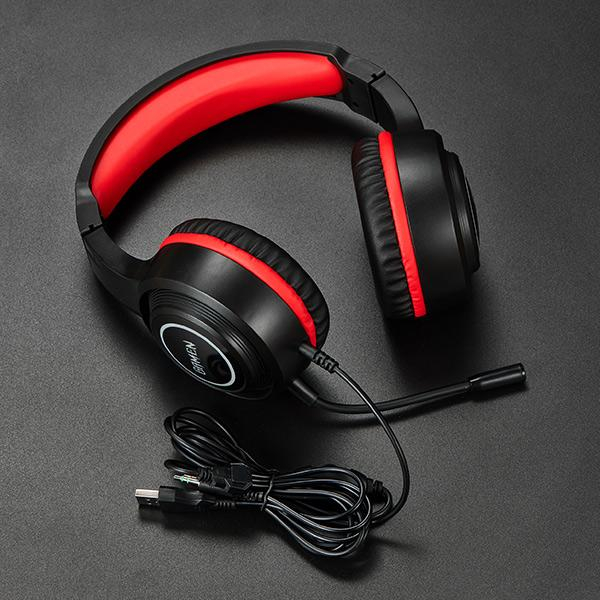 GAMEN GH100 Gaming Professional Headset / Earphone / Headphone Gaming 3D Sound With Mic For PC / Handphone