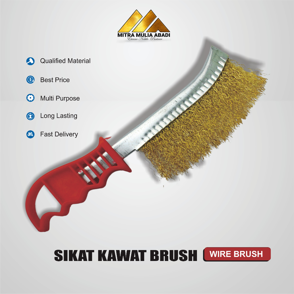 SIKAT KAWAT BRASS KUNINGAN | ANTI KARAT | HAND BRUSH