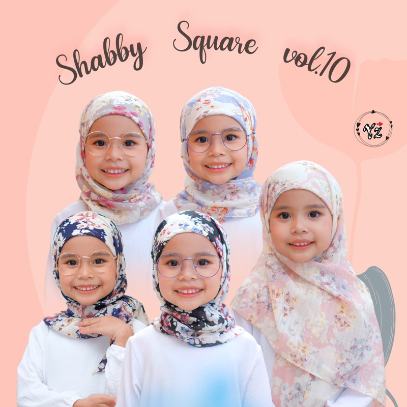 shabby square jilbab inner anak