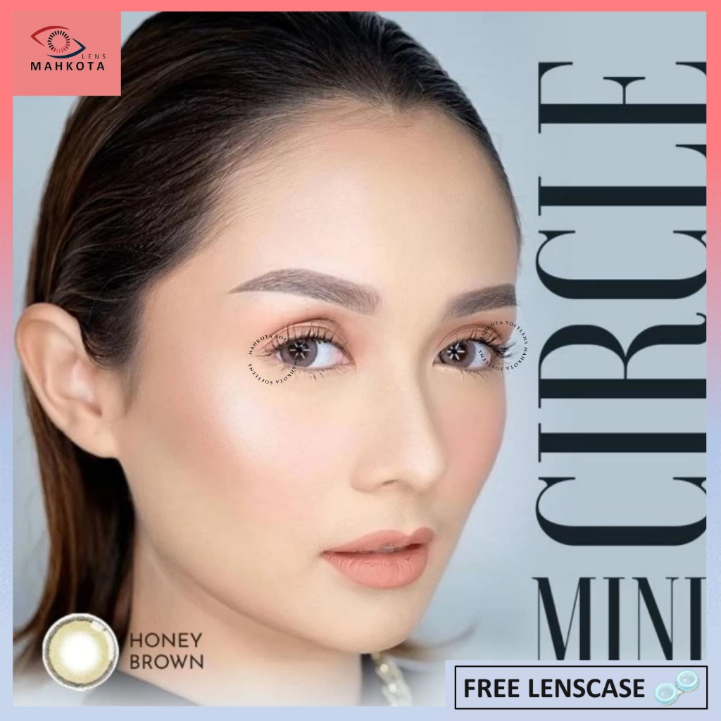 SOFTLENS LIVING COLOR MINI CIRCLE NORMAL &amp; MINUS (-0.50 S/D -3.00) DIA 14 MM BY IRISLAB / FREE LENSCASE / Softlen Soflen Soflens