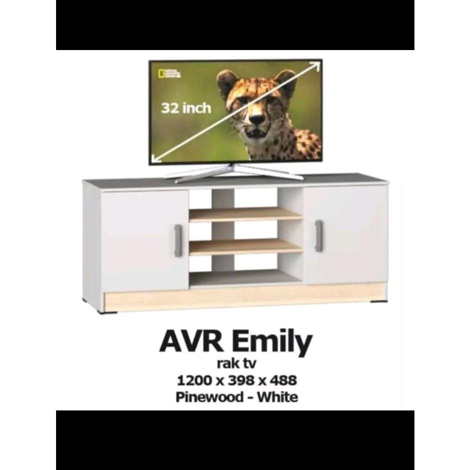 Meja TV Rak Tv Bufet Tv Minimalis Modern AVR Emily Gstar Olympic KHUSUS BOGOR KURIR TOKO