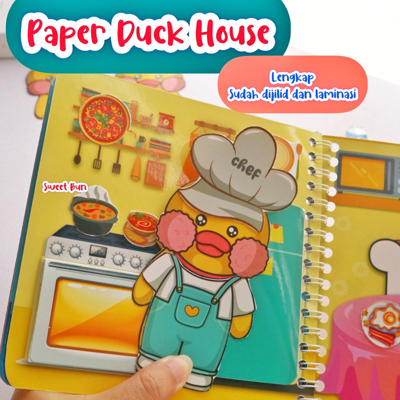 Paper Duck House Book Rumah Bebek Buku Mainan Edukasi Anak