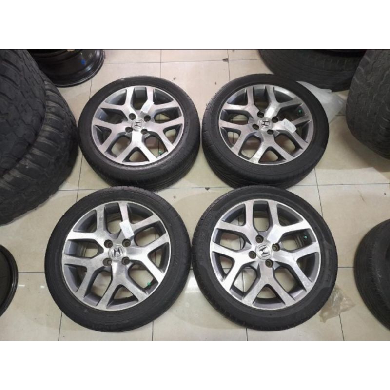 velg mobil bekas ring 16x6 et53 lubang 4x100 ban 195/50/16