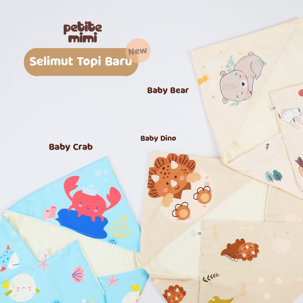 Petite Mimi Selimut Topi Bayi Motif / Petite Mimi Premium Blanket