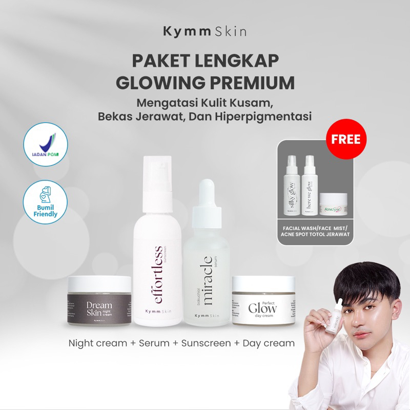 Kymm Skin Paket Lengkap Acne Glowing Premium