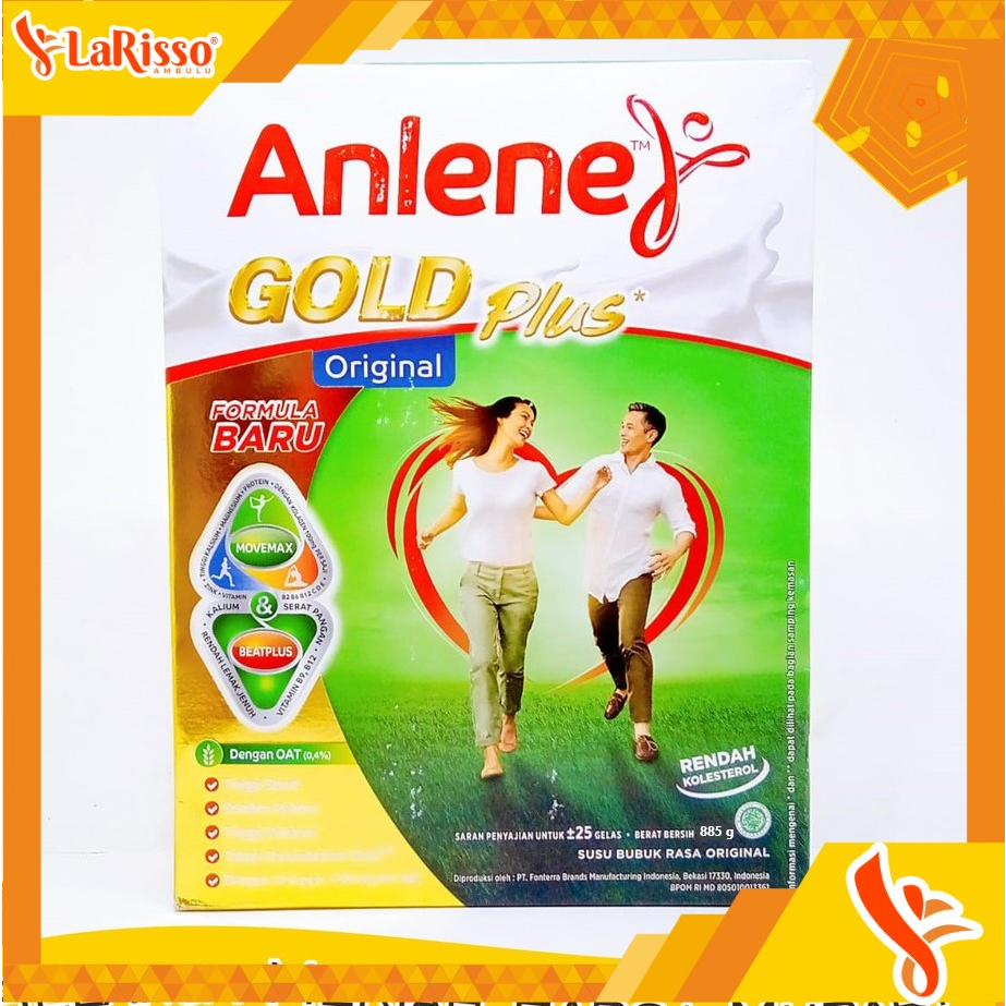 

ANLENE GOLD PLUS ORIGINAL/PLAIN SUSU BUBUK 885GR