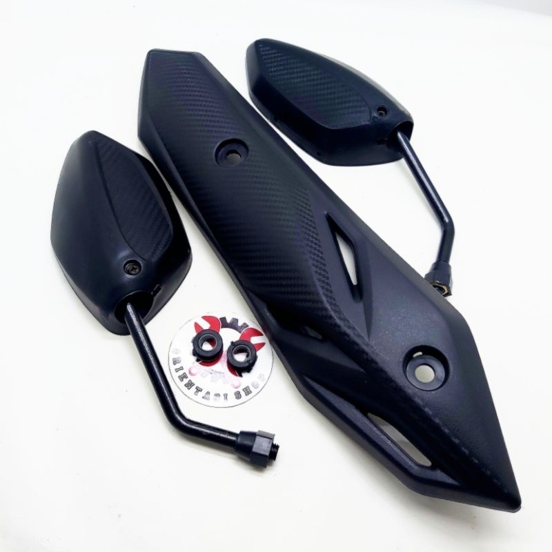 PAKET COVER KNALPOT BEAT DELUXE + SPION BEAT DELUXE TANGKAI PANJANG