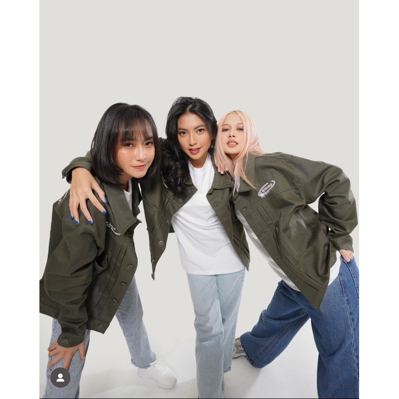 Erigo Trucker Jacket X JKT48 Team Green