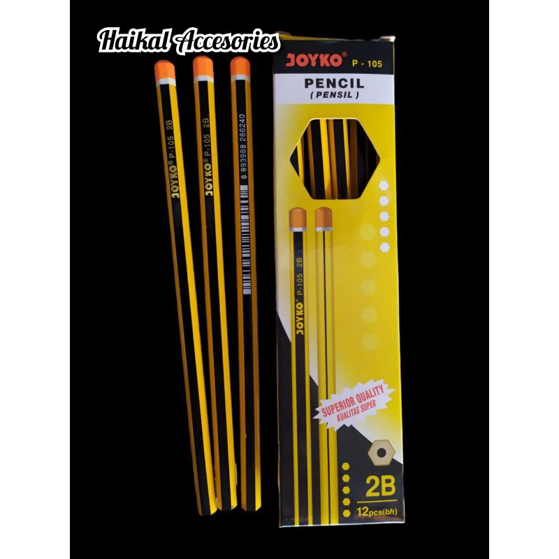 

Pensil 2B Joyko P. 105 1 Box Isi (12 Pcs)