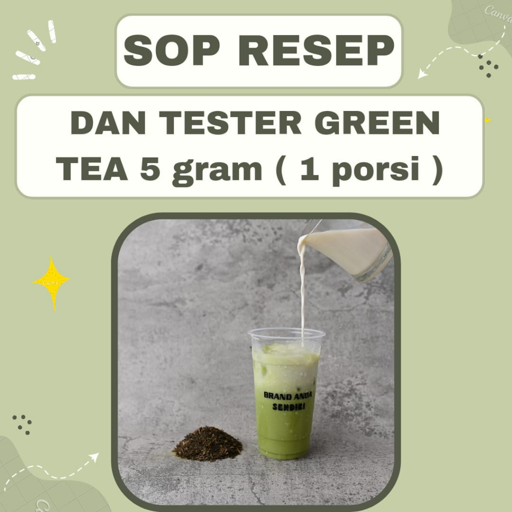 

Grean Tea Tester dan Resep Grean tea