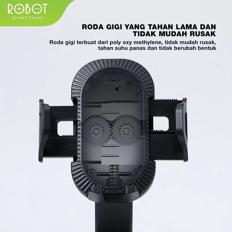 Holder Mobil ROBOT RT-CH12 Suction Cup Automatic Lock 360° Dudukan Hp Original