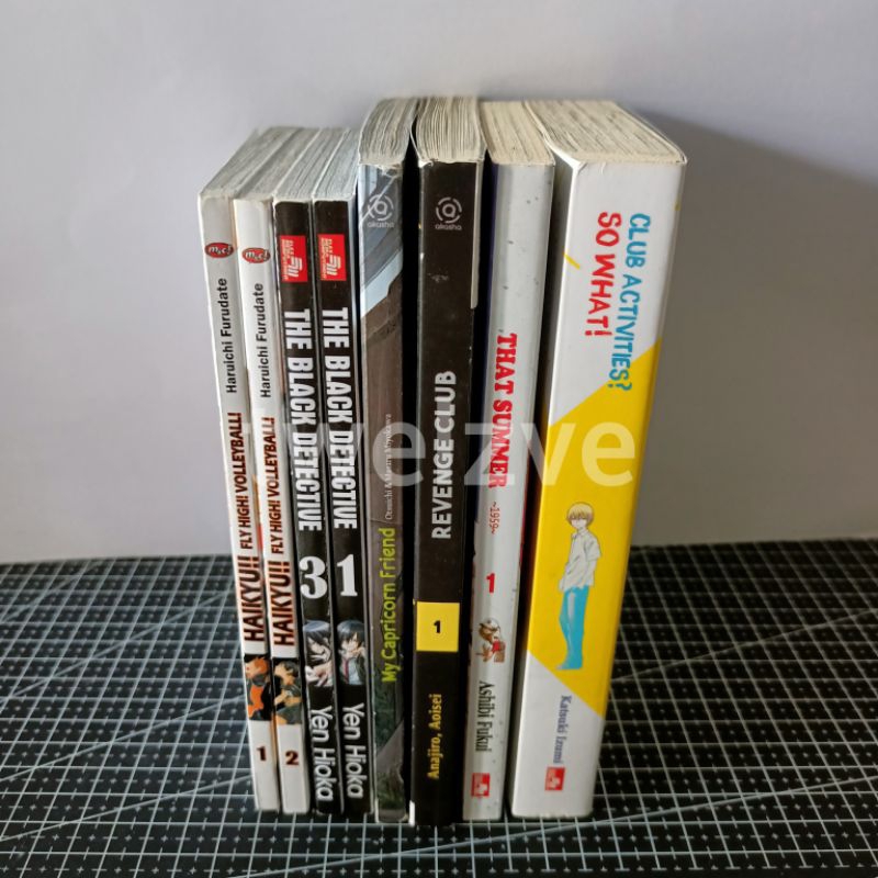 preloved komik (haikyuu, the black detective, revenge club, capricorn friend, dll)