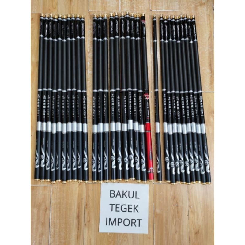 tegek hubenjiang taiwan dan tegek specials taiwan kaku +pucukan solid carbon 6h 19t