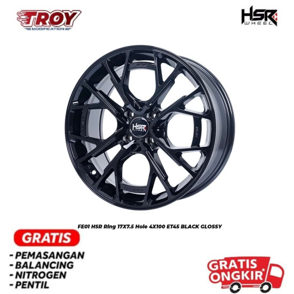 Velg Mobil Terbaru Ring 17 HSR FE01 R17 Velg Jazz,Yaris,Vios,Brio Gratis Spooring
