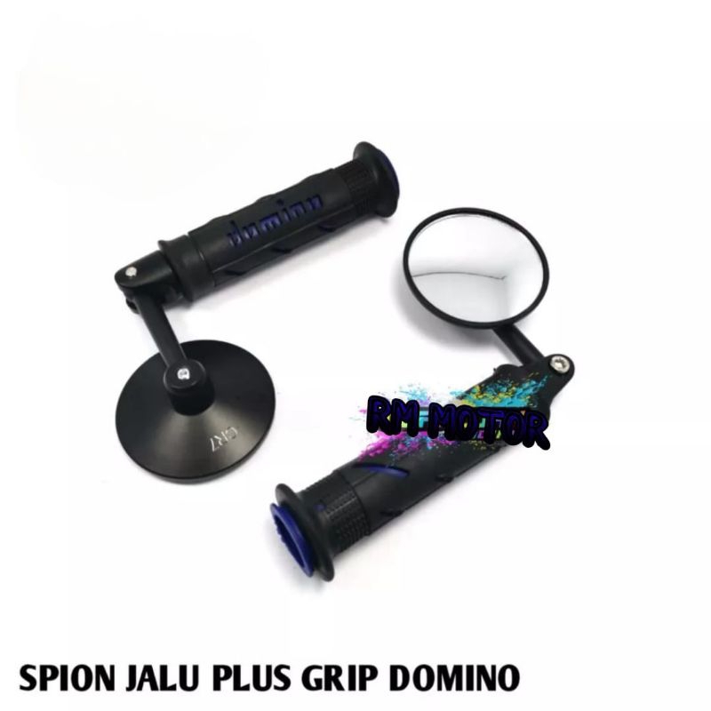 PAKET 2IN SPION CEMBUNG PLUS HANGRIP DOMINO SISIK UNIVERSAL ALL MOTOR