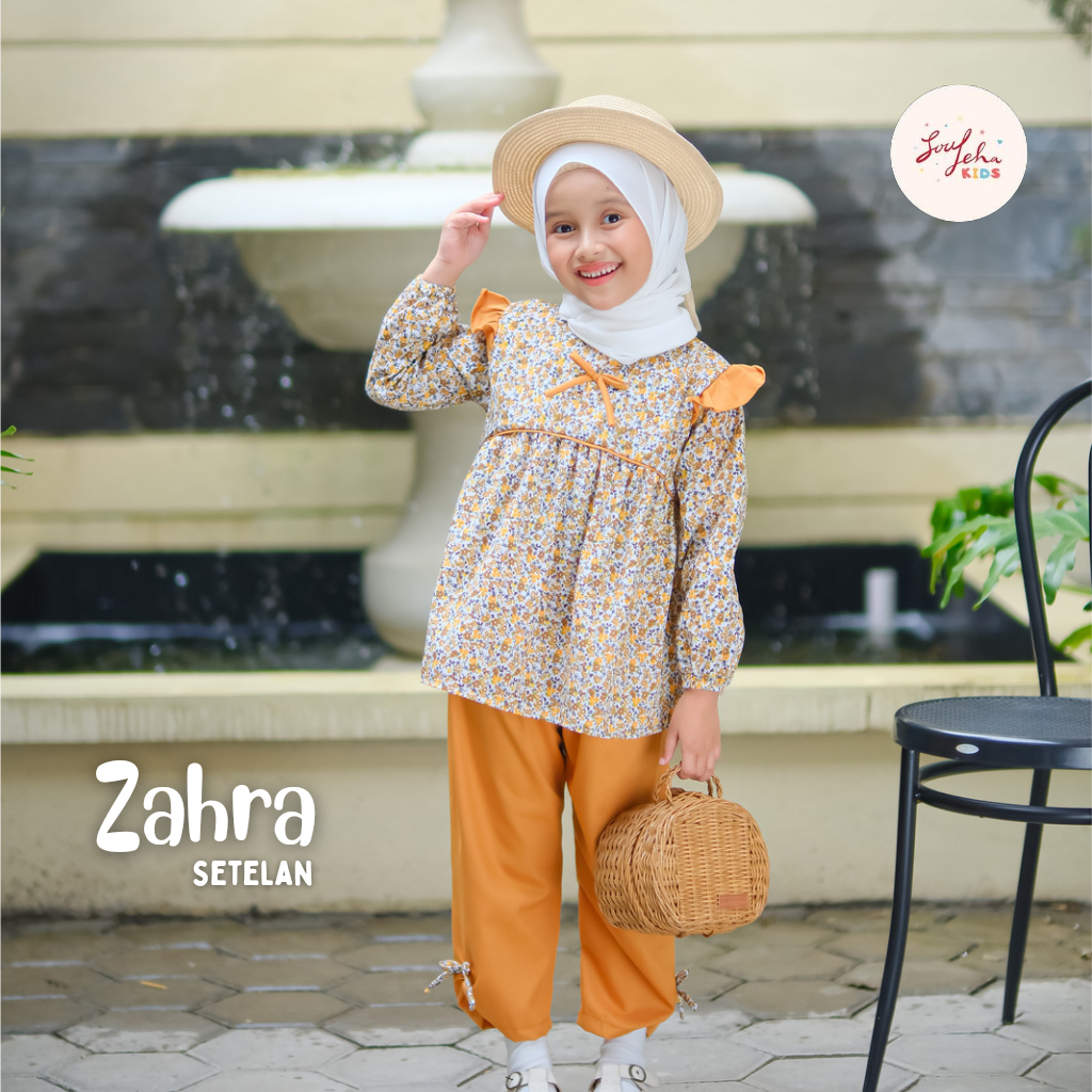 Soulleha Setelan Anak Zahra Premium 1-9 Tahun