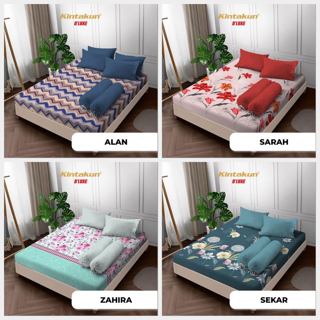 Sprei Kintakun D'luxe Uk.180 &amp; Uk.160 Tinggi 20 cm Limited Edition &amp; Motif Terbaru