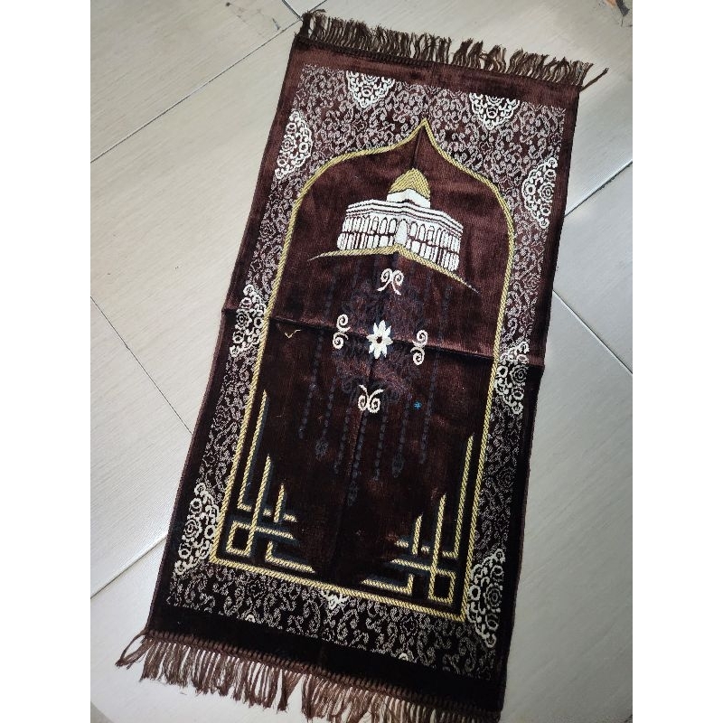 Sajadah Turki Tebal Beludru Halus JAMTEX Tanggung |53X105 CM | Sajadah Tebal| Souvenir Haji|oleholeh Umroh