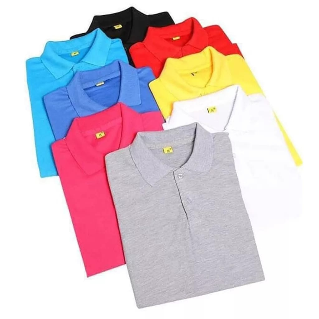 POLO SHIRT PRIA baju kaos kerah polos / kaos berkerah bahan katun lacos