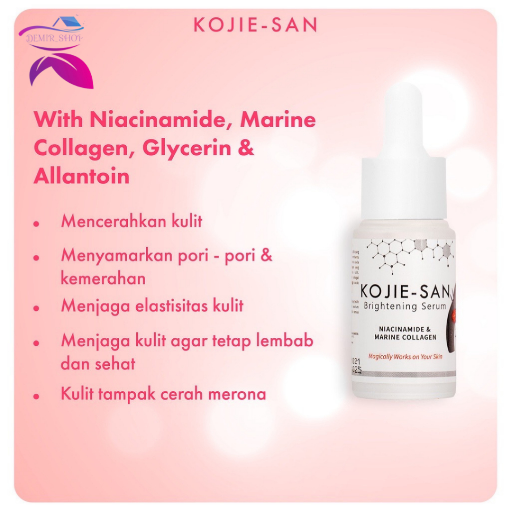 Kojie San Serum 25 ml / Mencerahkan &amp; Menyamarkan Noda Hitam